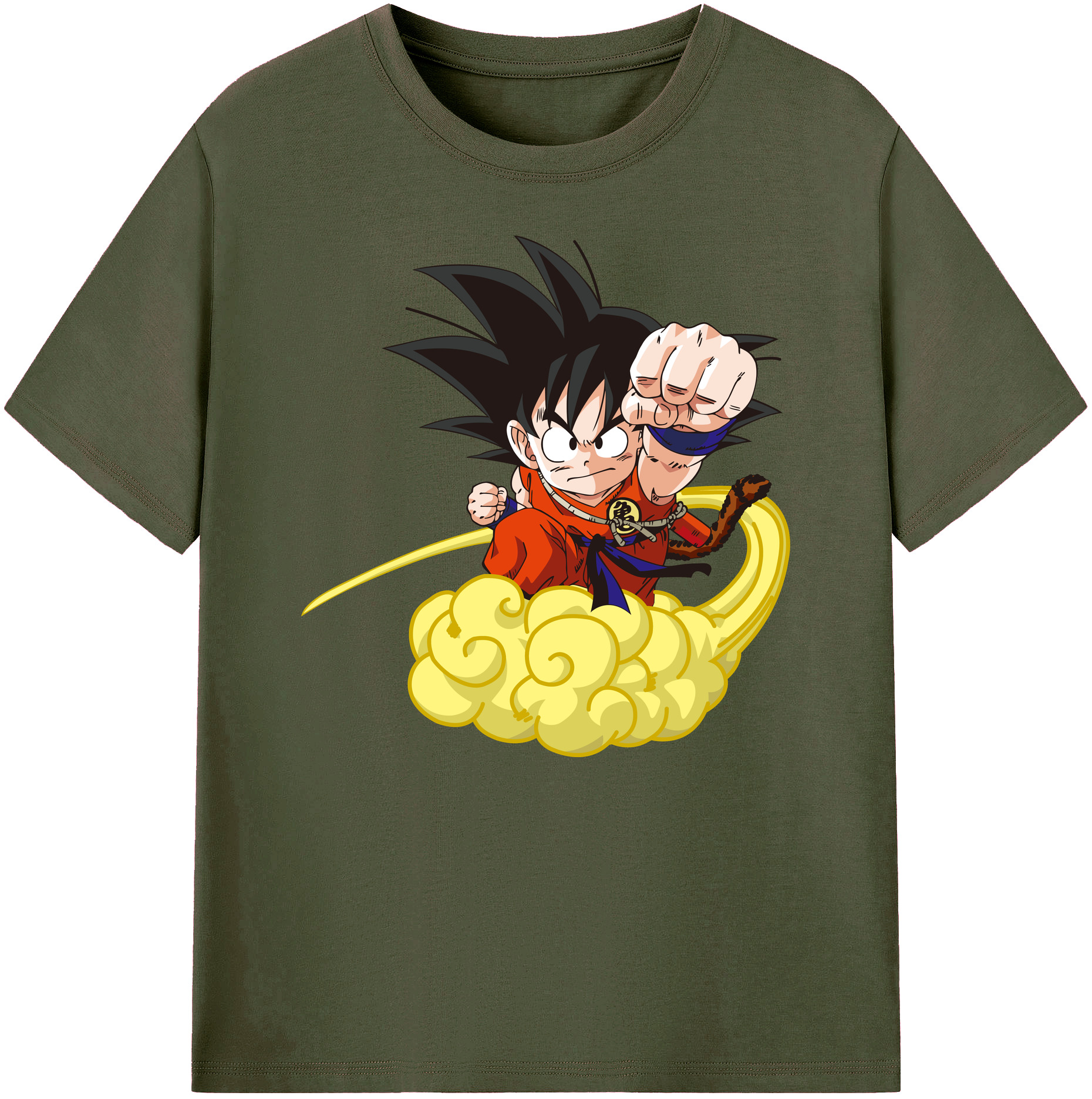 （画像用） ドラゴンボール 孫悟空（そん ごくう）Son Goku カカロット DRAGON BALL Kakarotto 綿100％ メンズ半袖Tシャツ｜肌触りやわらか＆通気性